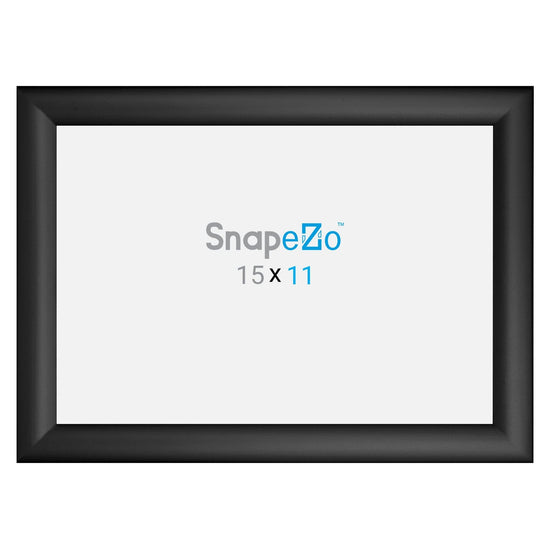 12x15 Black Snapezo® Snap Frame - 1.2" Profile
