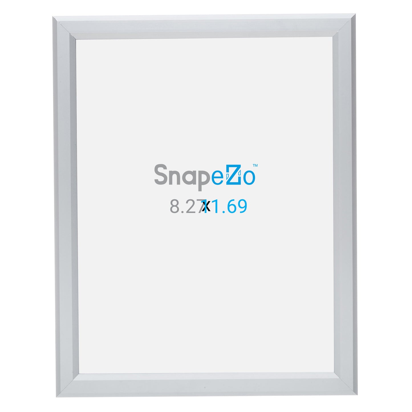 11.7 x 8.3 inches (A4 Euro Size) Silver Document Frame 0.8 Inch Snapezo®