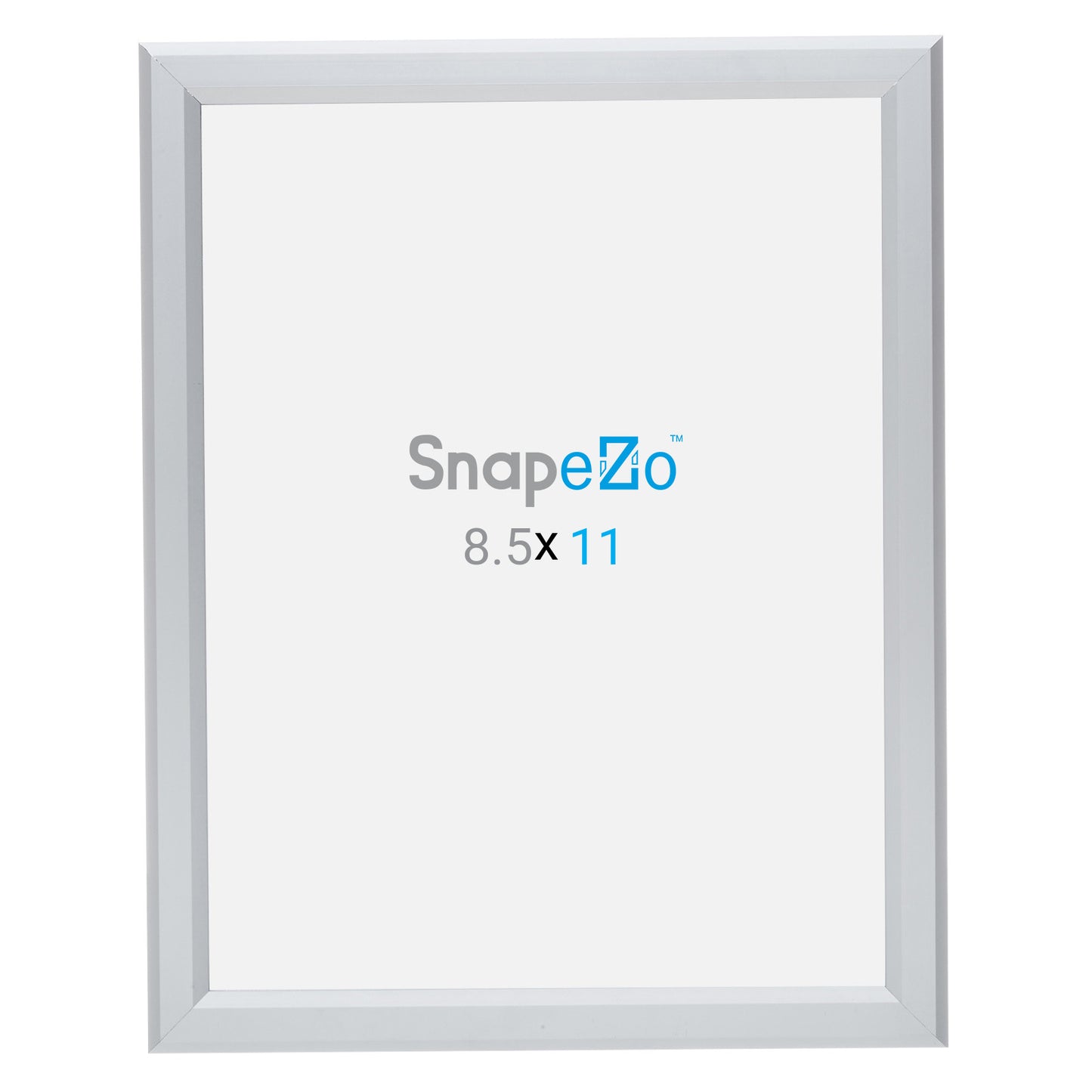 8.5x11 Silver Certificate Frame 0.8 Inch Snapezo®
