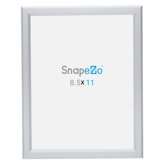 8.5x11 Silver Certificate Frame 0.8 Inch Snapezo®