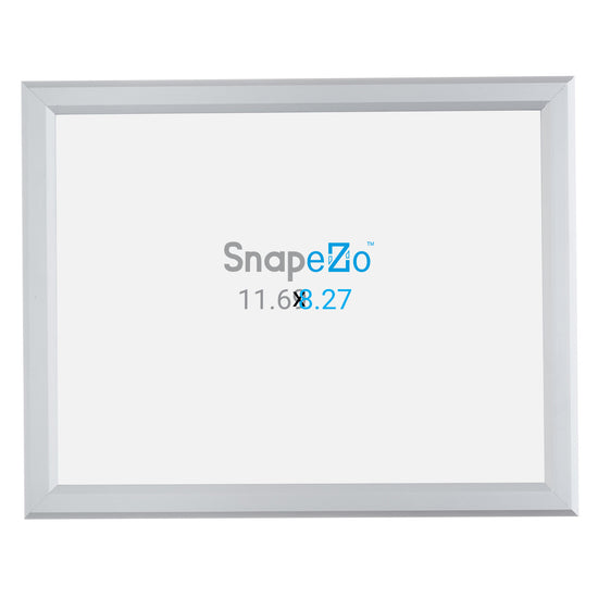 11.7 x 8.3 inches (A4 Euro Size) Silver Document Frame 0.8 Inch Snapezo®