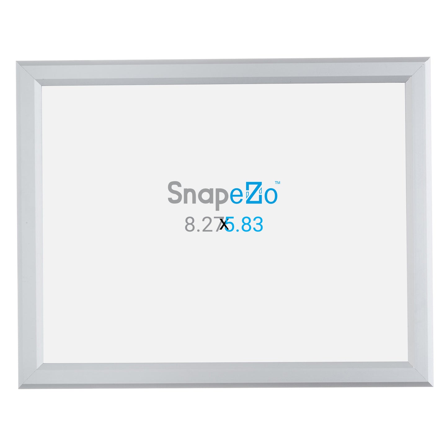 5.83 x 8.27 inches (A5 Size) Silver Photo Frame 0.8 Inch Snapezo®