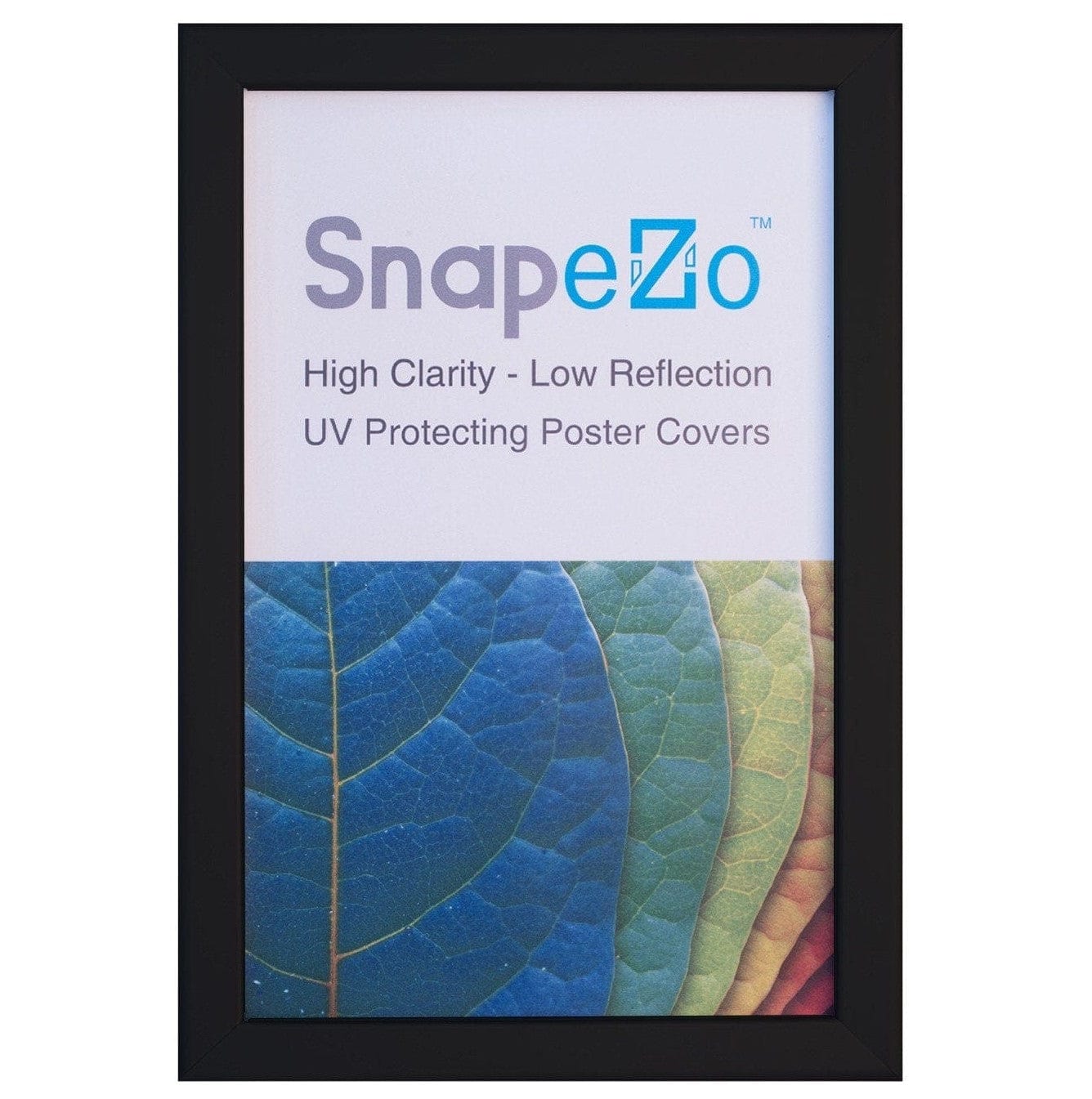 8.5x11 Black SnapeZo® Weather Resistant 1.38" - Snap Frames Direct