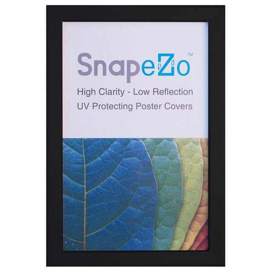 8.5x11 Inches Black SnapeZo® Weather Resistant - 1.38" Profile - Snap Frames Direct