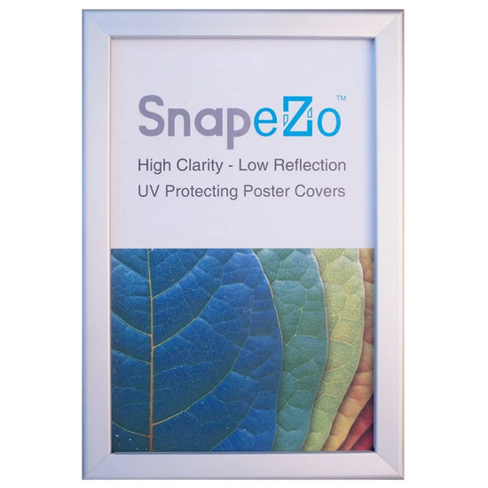 11x17 Silver SnapeZo® Weather Resistant - 1.38" Profile - Snap Frames Direct