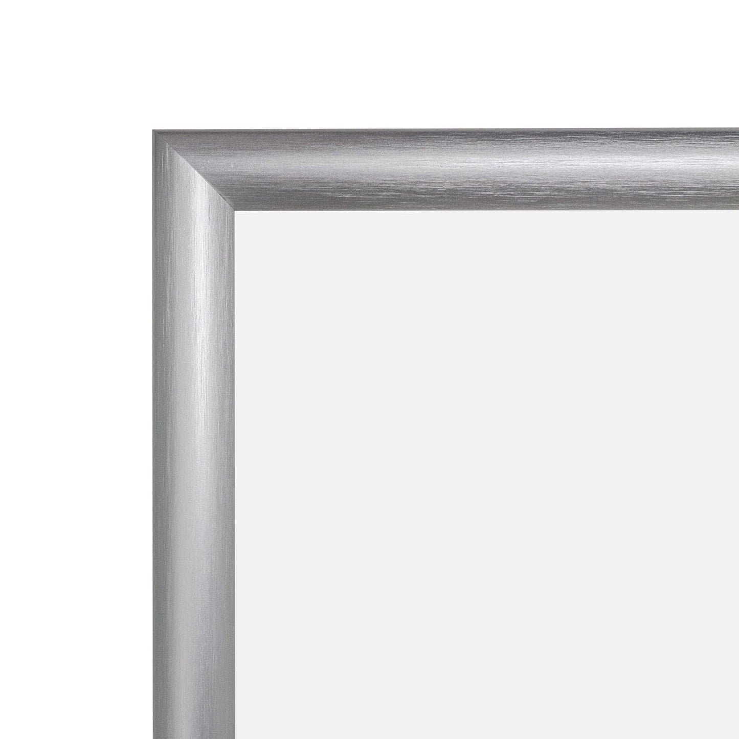 24x36 Brushed Silver SnapeZo® Snap Frame - 1" Profile - Snap Frames Direct