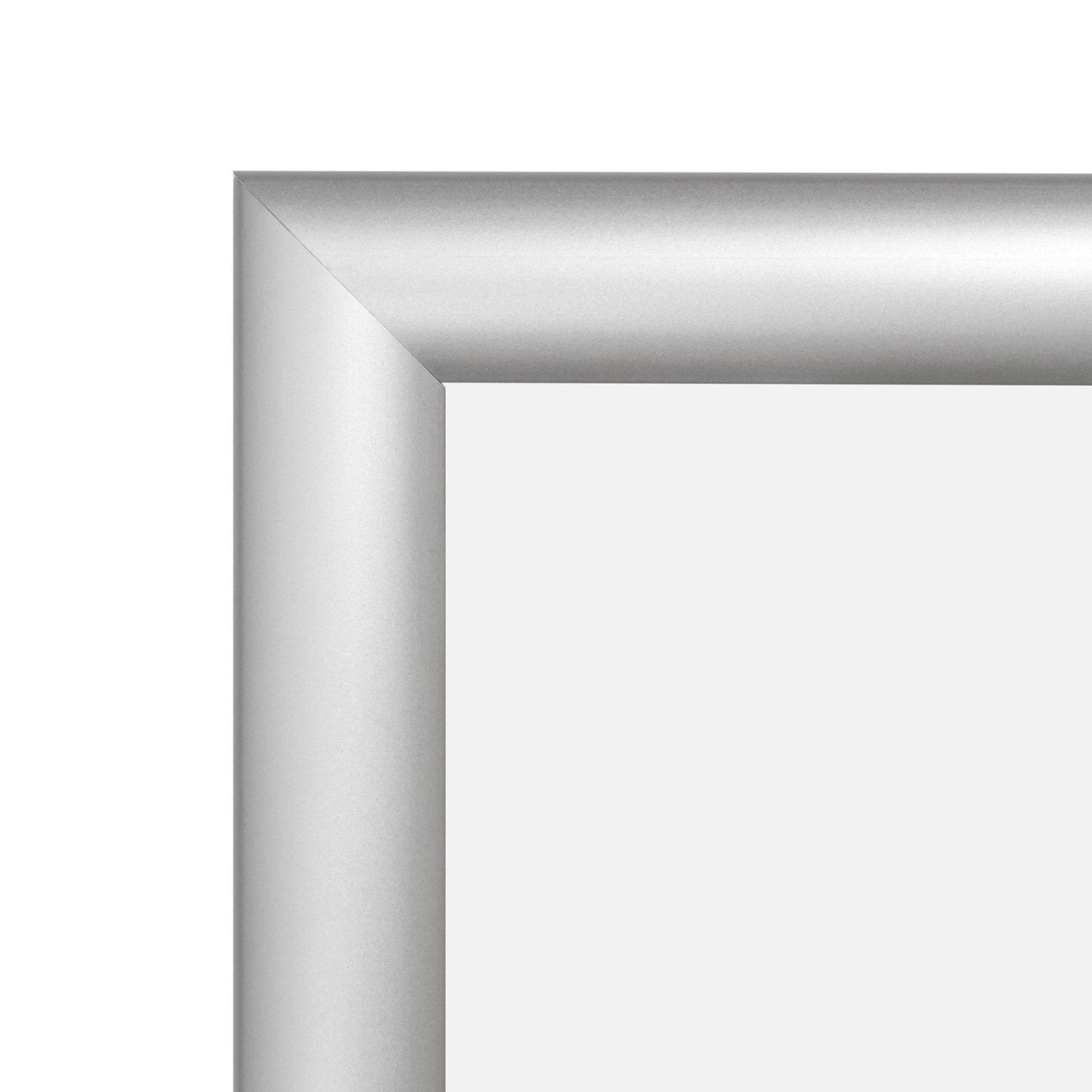 12x36 Silver SnapeZo® Poster Snap Frame 1" - Snap Frames Direct