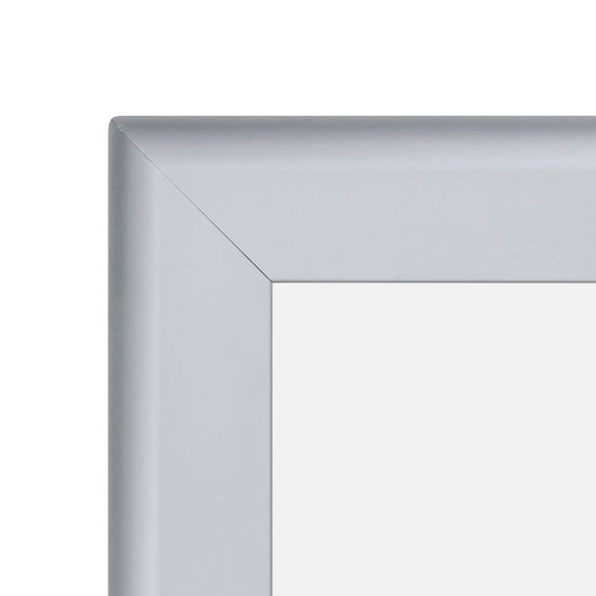 24x36 Silver SnapeZo® Return Round-Cornered - 1.7" Profile - Snap Frames Direct