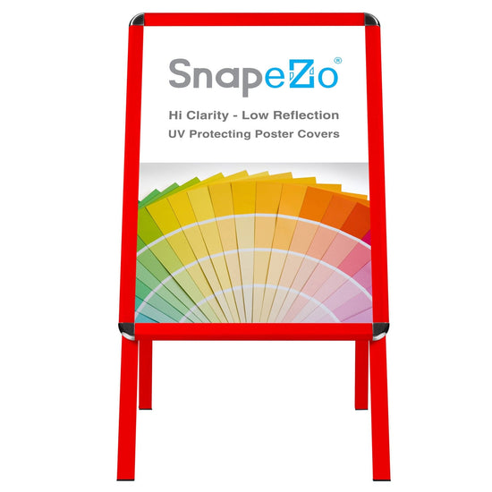 24x36 Inches Red SnapeZo® Sidewalk - 1.25" profile - Snap Frames Direct