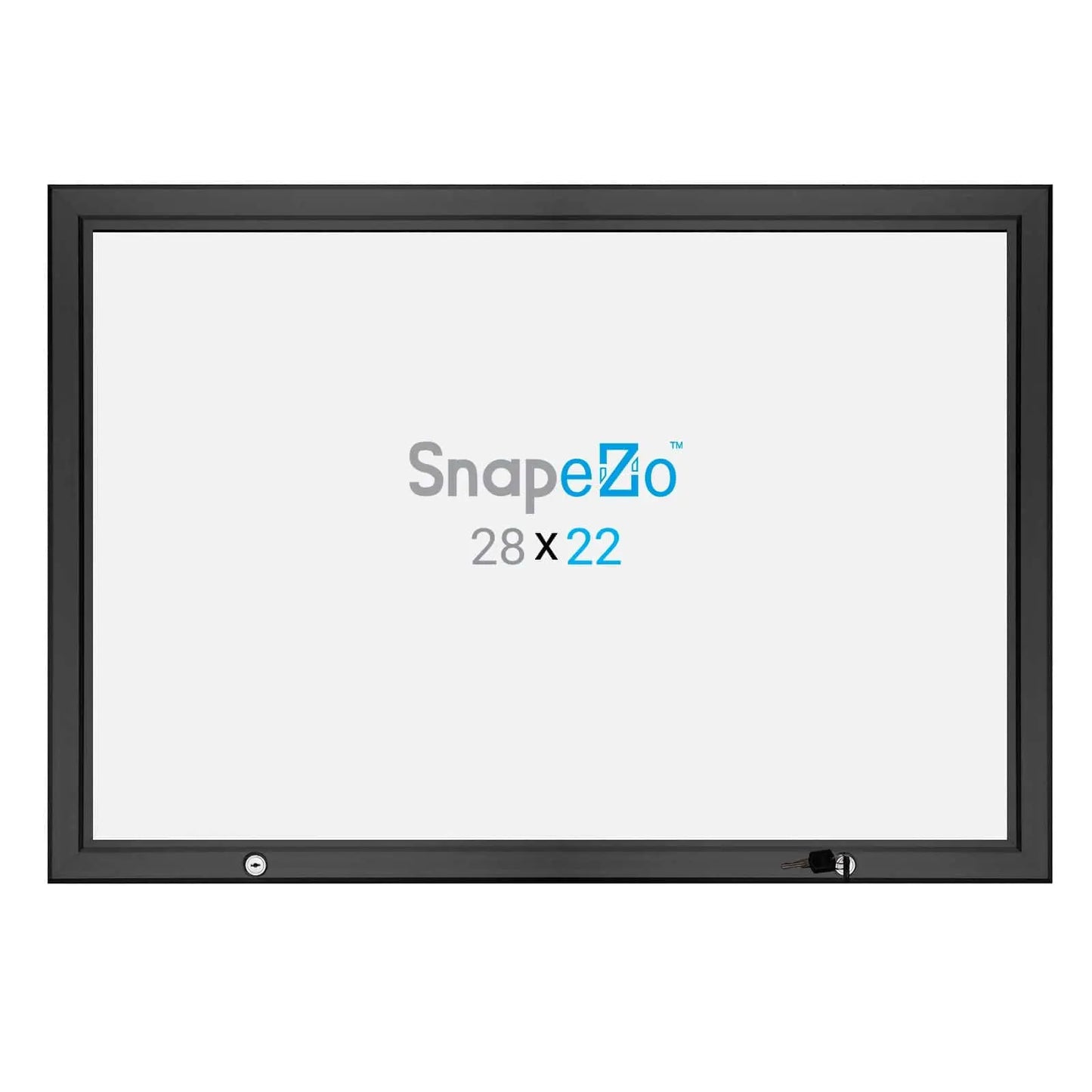 22x28 Black SnapeZo® Poster Case - 1.77" Profile - Snap Frames Direct