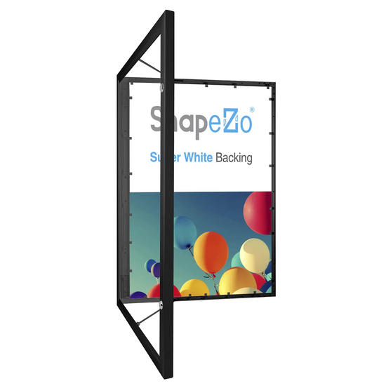 30x40 Black SnapeZo® Poster Case - 1.77" Profile - Snap Frames Direct