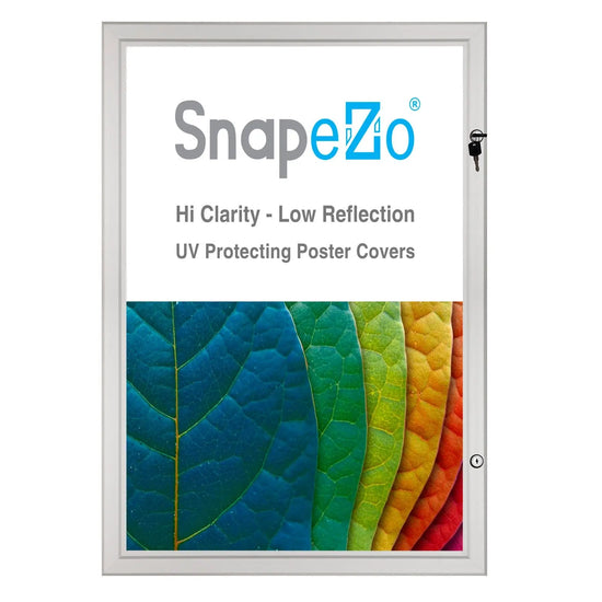 30x40 Silver SnapeZo® Poster Case - 1.77" Profile - Snap Frames Direct