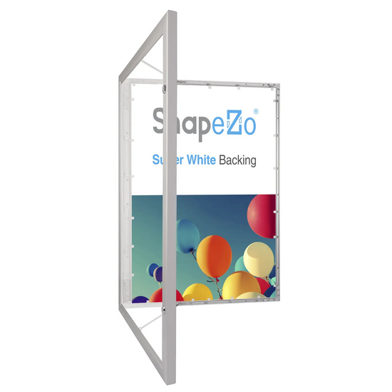 30x40 Silver SnapeZo® Poster Case - 1.77" Profile - Snap Frames Direct