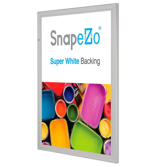 16x20 Silver SnapeZo® Poster Case - 1.77" Profile - Snap Frames Direct