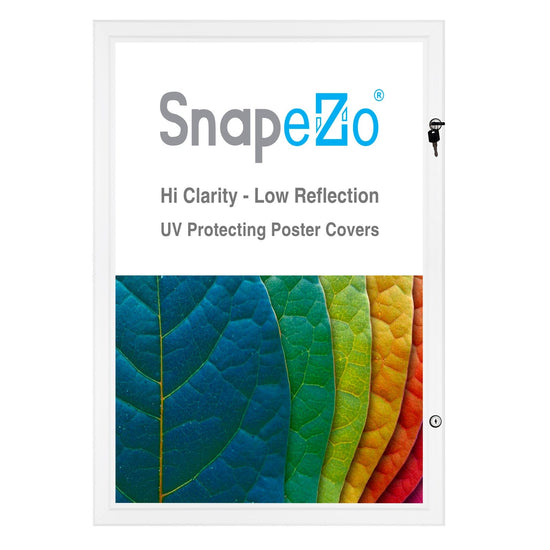 18x24 White SnapeZo® Poster Case - 1.77" Profile - Snap Frames Direct
