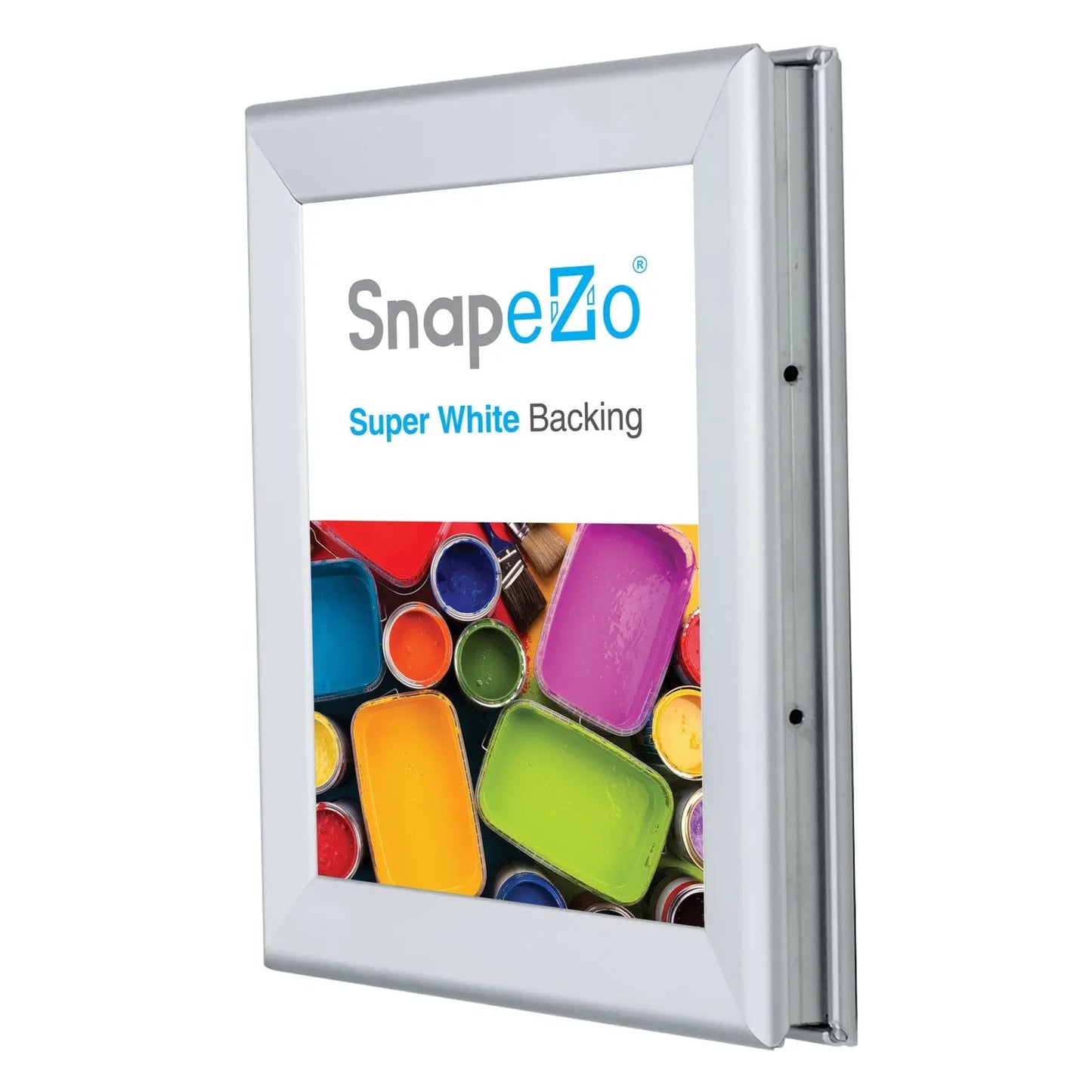 11x17 Silver SnapeZo® Double-Sided - 1.25" Profile - Snap Frames Direct