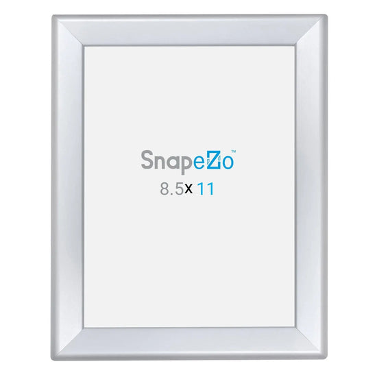 8.5x11 Silver SnapeZo® Double-Sided - 1.25" Profile - Snap Frames Direct
