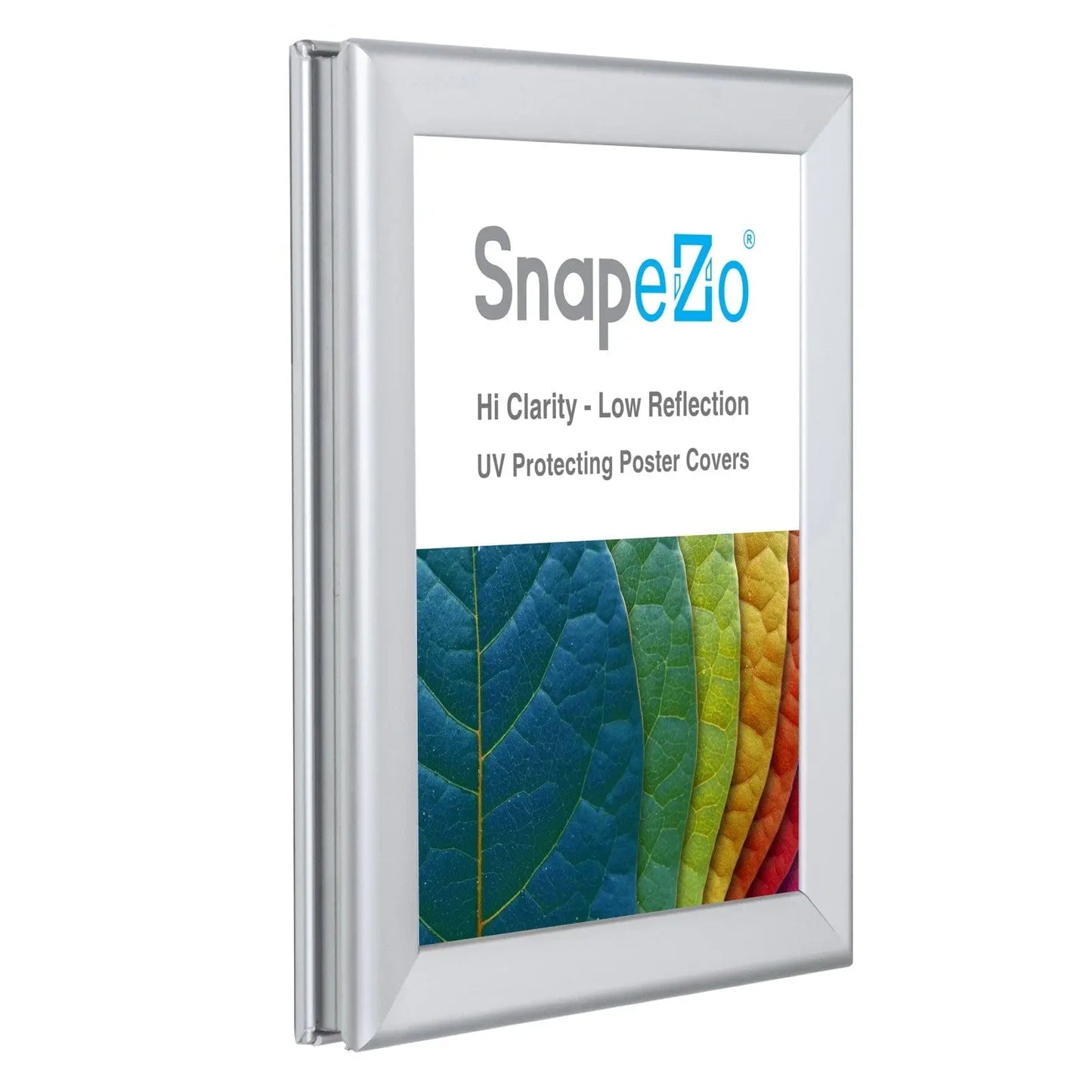 8.5x11 Silver SnapeZo® Double-Sided - 1.25" Profile - Snap Frames Direct