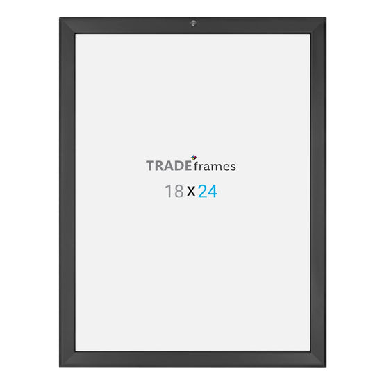 18x24 Black TRADEframe Locking - 1.25" Profile - Snap Frames Direct