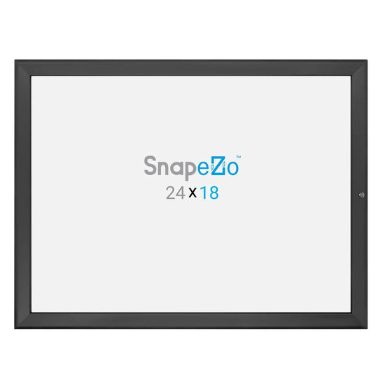 18x24 Black SnapeZo® Locking - 1.25" Profile - Snap Frames Direct