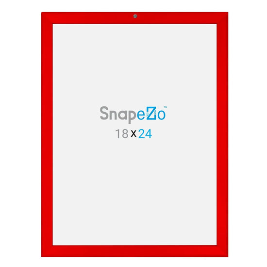 18x24 Red SnapeZo® Locking - 1.25" Profile - Snap Frames Direct