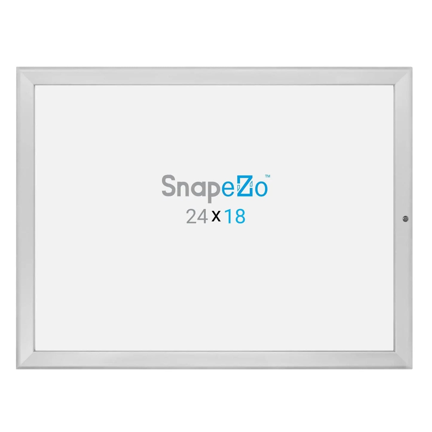 18x24 Silver SnapeZo® Locking - 1.25" Profile - Snap Frames Direct