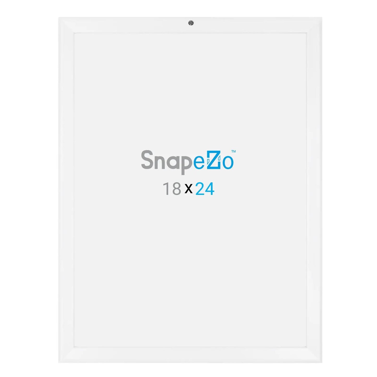 18x24 White SnapeZo® Locking - 1.25" Profile - Snap Frames Direct