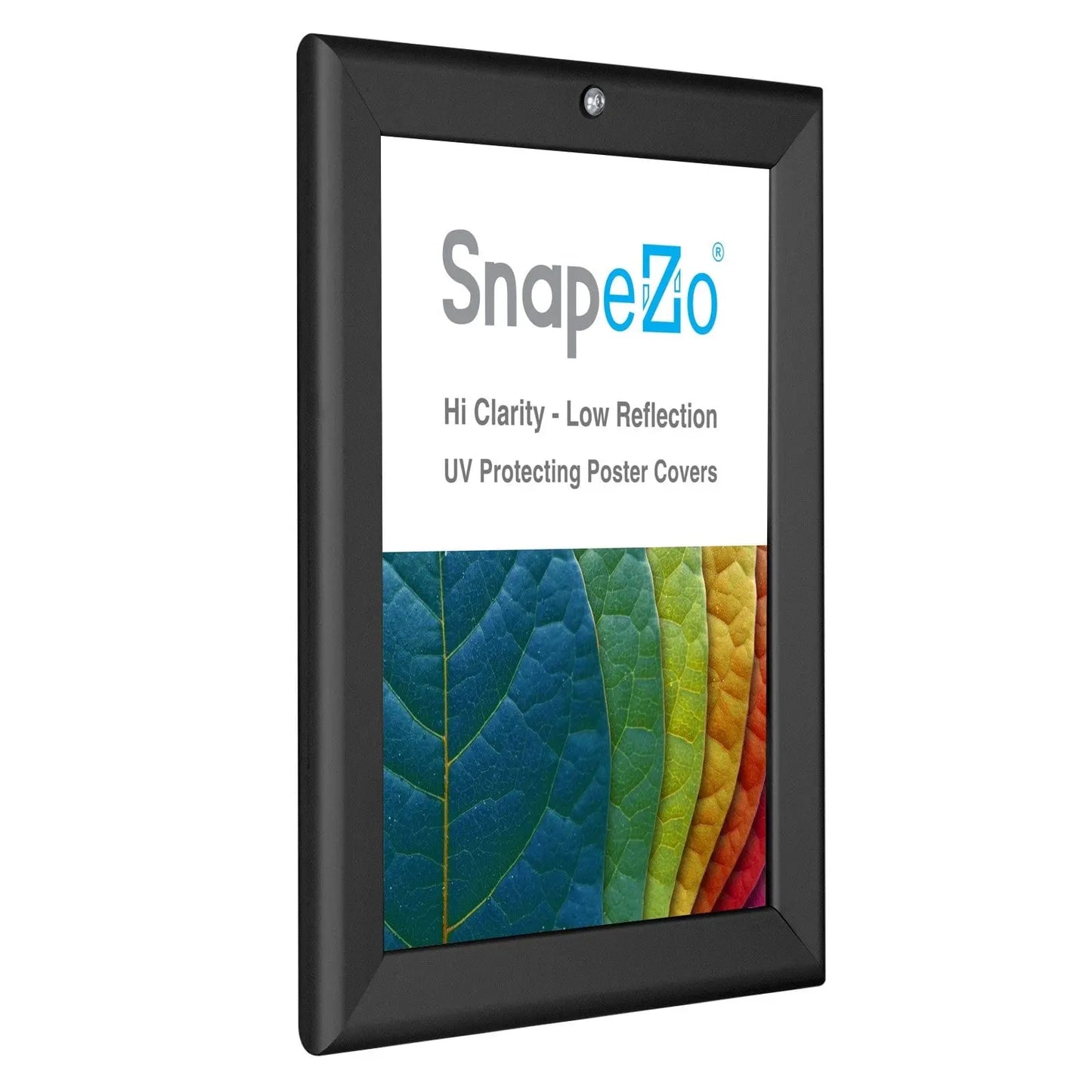8.5x11 Black SnapeZo® Locking - 1.25" Profile - Snap Frames Direct