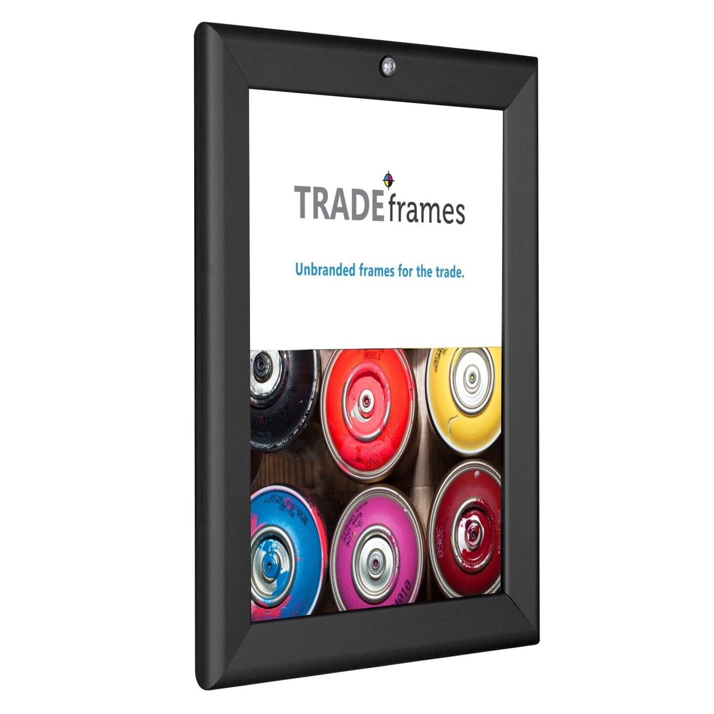 8.5x11 Black TRADEframe Locking - 1.25" Profile - Snap Frames Direct