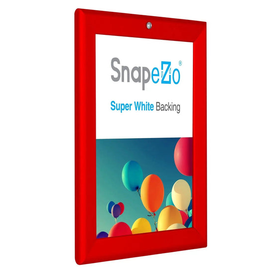 8.5x11 Red SnapeZo® Locking - 1.25" Profile - Snap Frames Direct