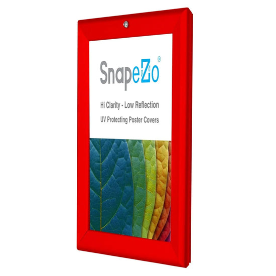 8.5x11 Red SnapeZo® Locking - 1.25" Profile - Snap Frames Direct