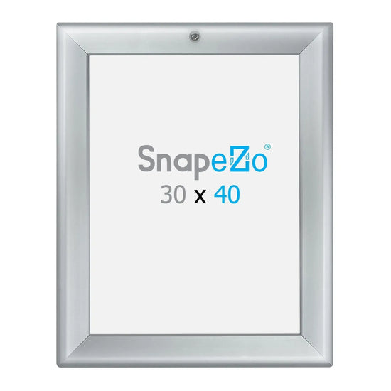 30x40 Silver SnapeZo® Locking - 1.25" Profile - Snap Frames Direct
