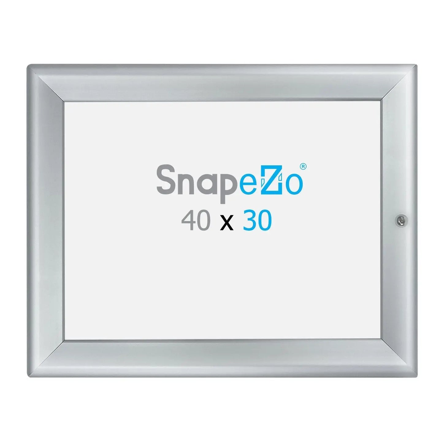30x40 Silver SnapeZo® Locking - 1.25" Profile - Snap Frames Direct