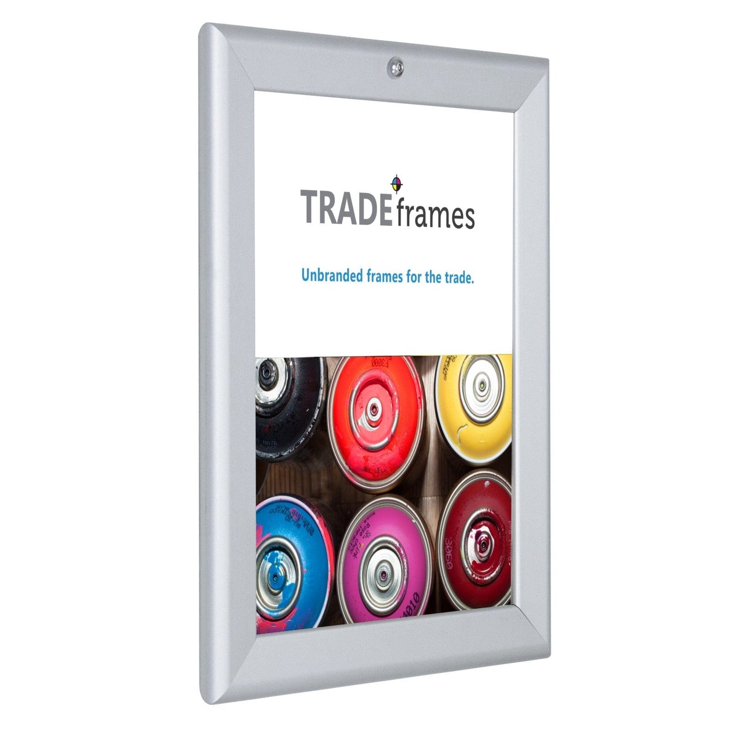 8.5x11 Inches Silver Lockable Snap Frame - 1.25" profile - Snap Frames Direct