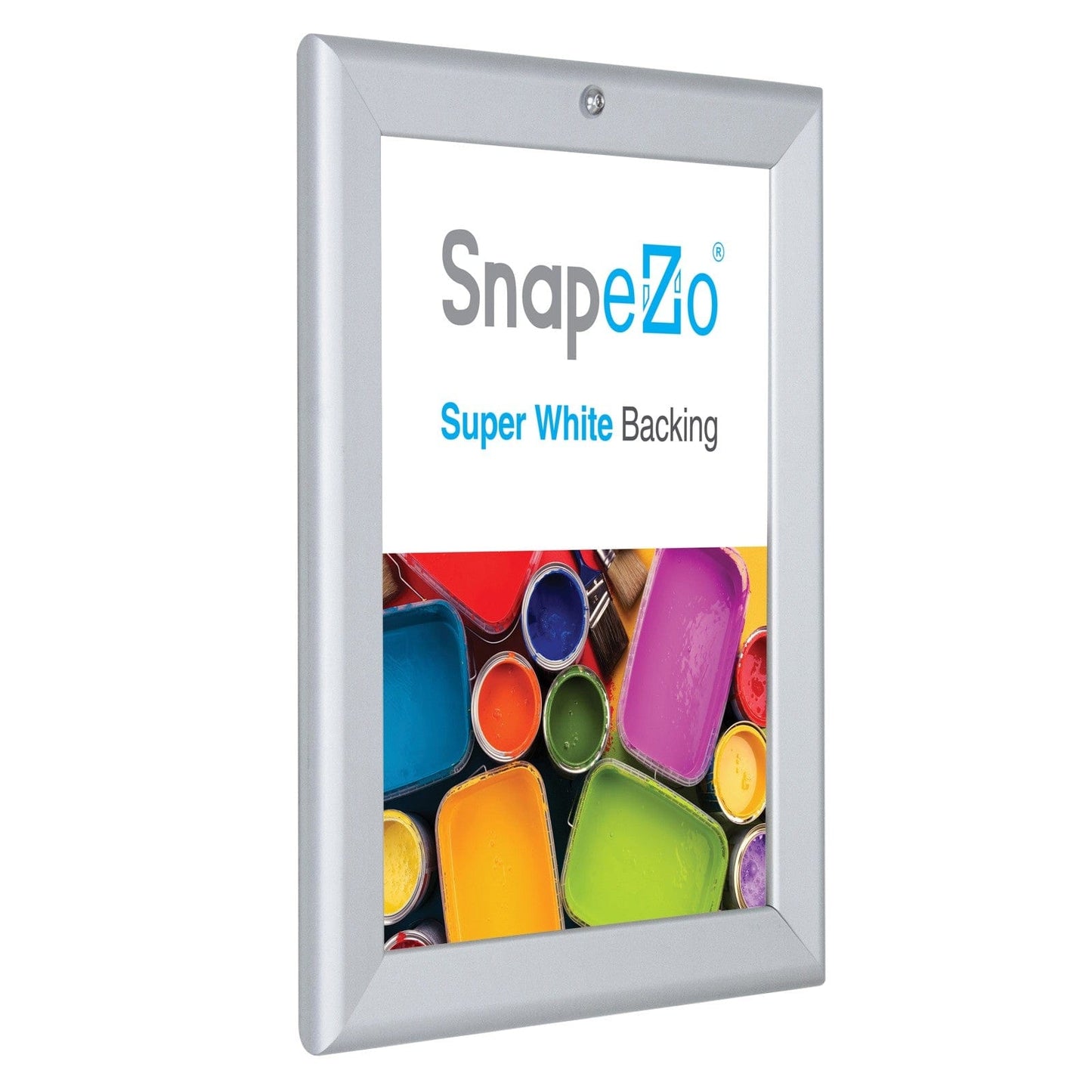 8.5x11 Silver Lockable Poster Snap Frame 1.25" - Snap Frames Direct