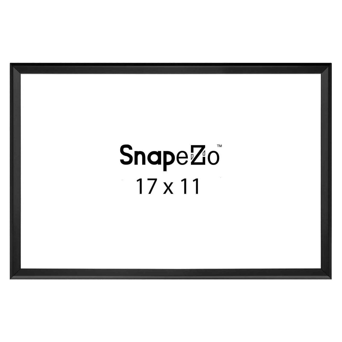 Black locking snap frame poster size 11X17 - 1.25 inch profile - Snap Frames Direct