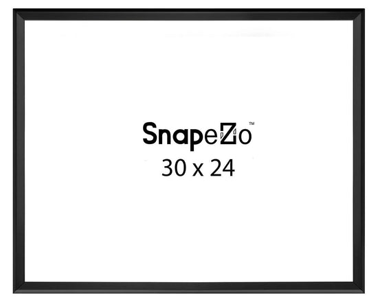 Black locking snap frame poster size 24X30 - 1.25 inch profile - Snap Frames Direct