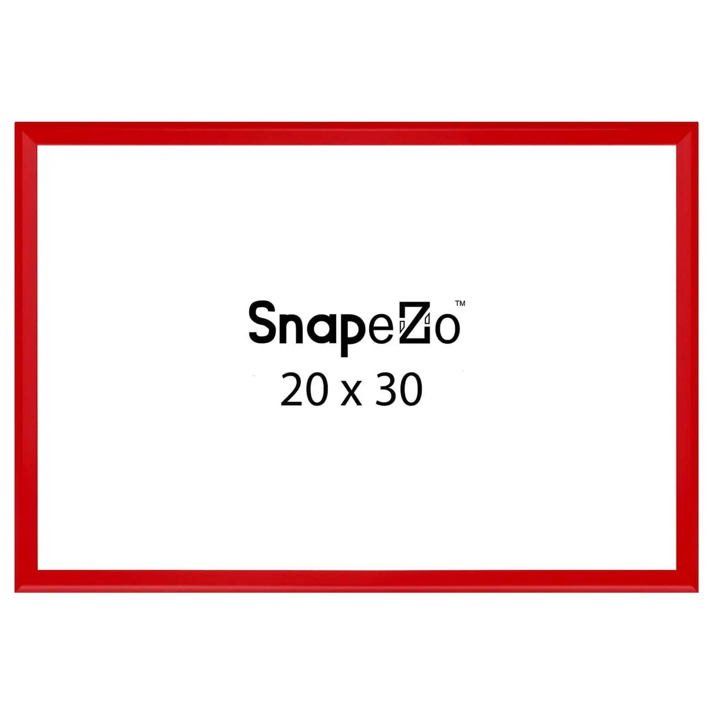 Red locking snap frame poster size 20X30 - 1.25 inch profile - Snap Frames Direct