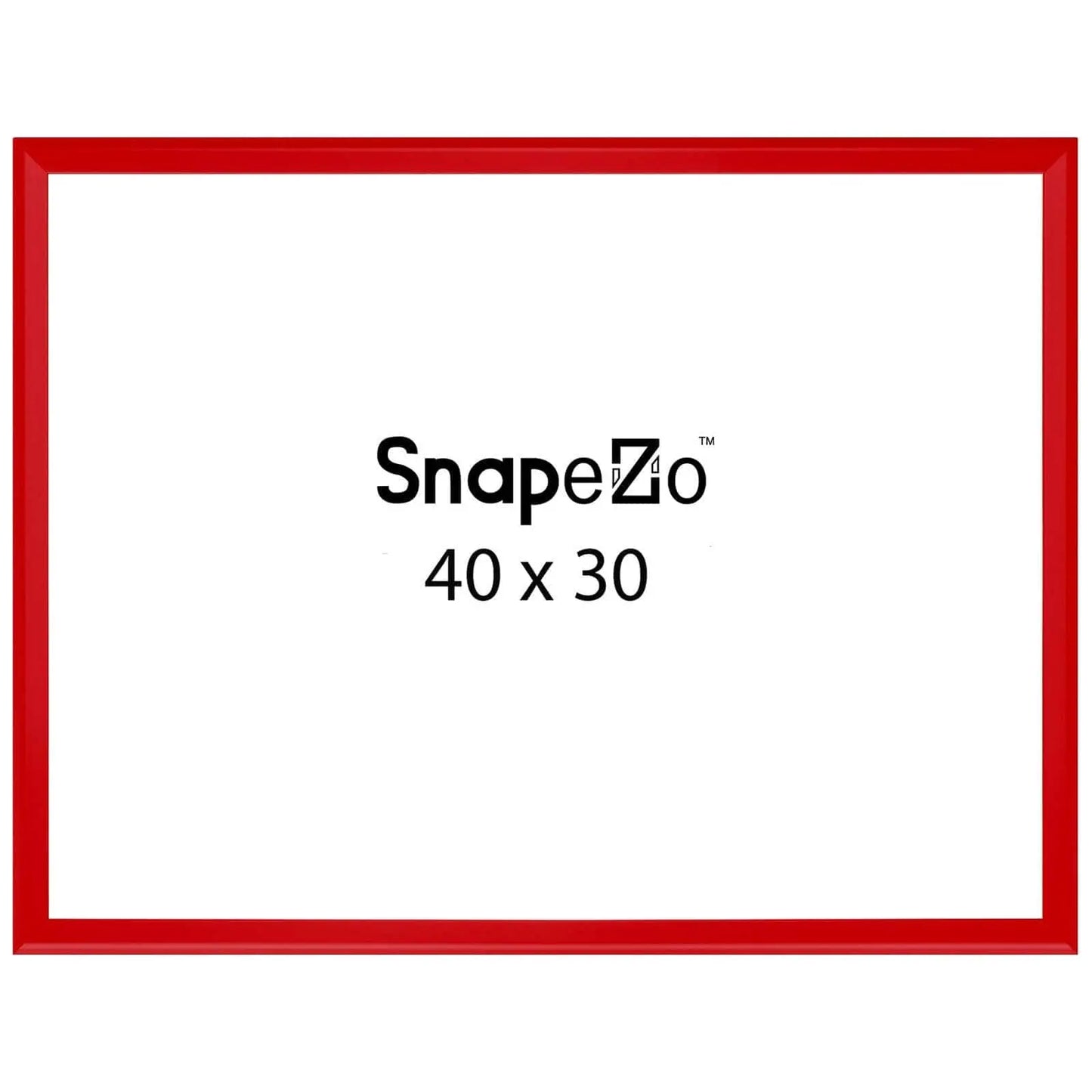 Red locking snap frame poster size 30X40 - 1.25 inch profile - Snap Frames Direct