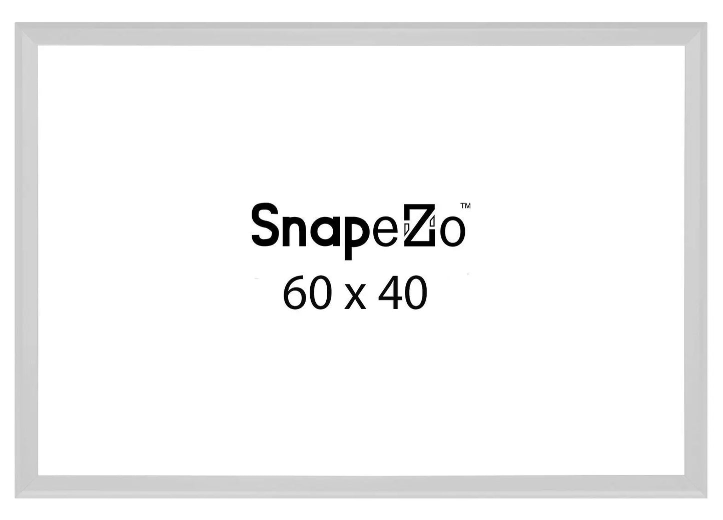 40x60 Silver SnapeZo® Self-Assembly Snap Frame - 1.7" Profile - Snap Frames Direct