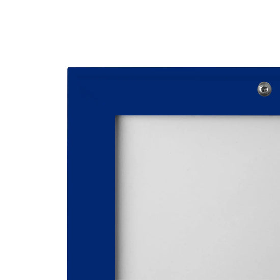 Blue locking snap frame poster size 22X28 - 1.25 inch profile - Snap Frames Direct