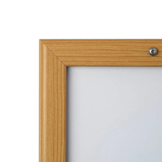 Light Wood locking snap frame poster size 11X17 - 1.25 inch profile - Snap Frames Direct