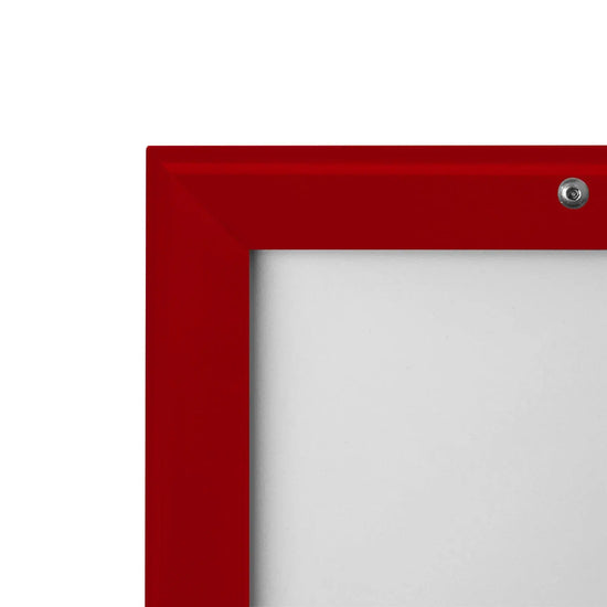 Red locking snap frame poster size 22X28 - 1.25 inch profile - Snap Frames Direct