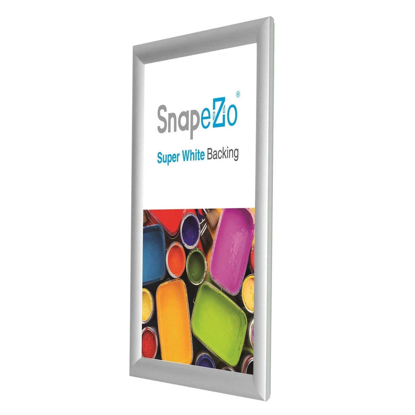 10x36 Silver SnapeZo® Window - 1" Profile - Snap Frames Direct