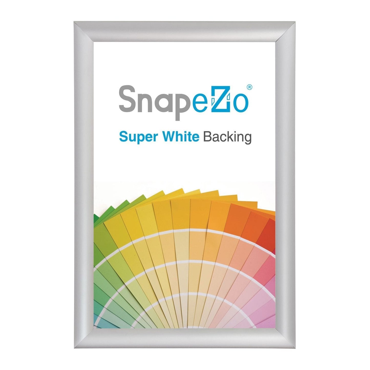 12x36 Silver SnapeZo® Poster Snap Frame 1" - Snap Frames Direct
