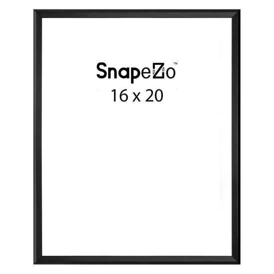 Black locking snap frame poster size 16X20 - 1.25 inch profile - Snap Frames Direct