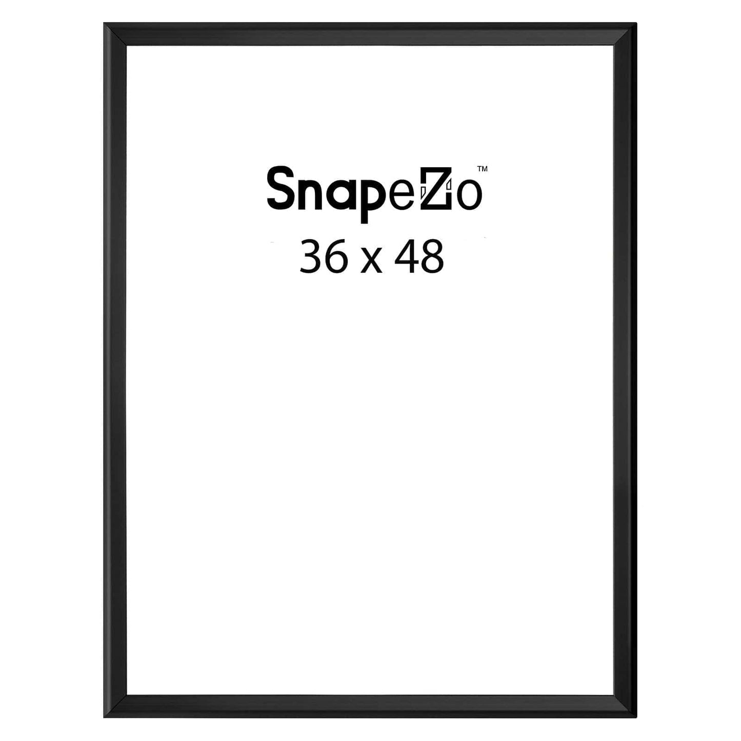 Black snap frame poster size 36x48 - 1.7 inch profile - Self-assembly - Snap Frames Direct