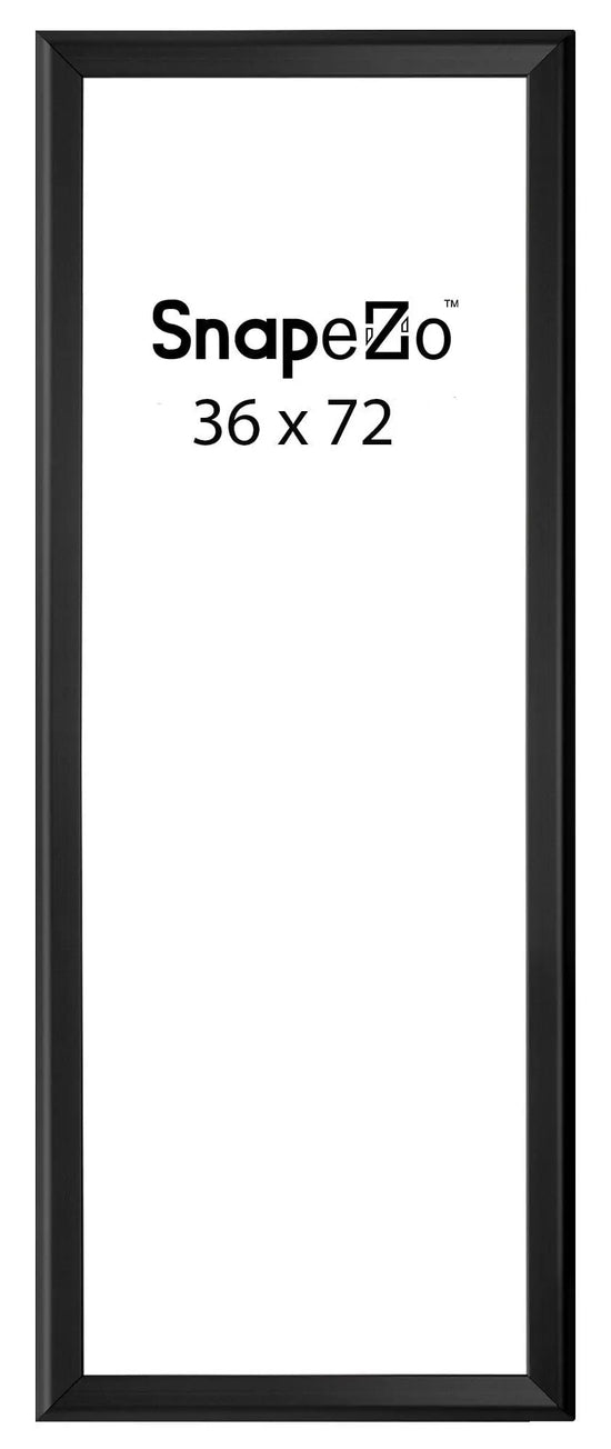 Black snap frame poster size 36x72 - 1.7 inch profile - Snap Frames Direct