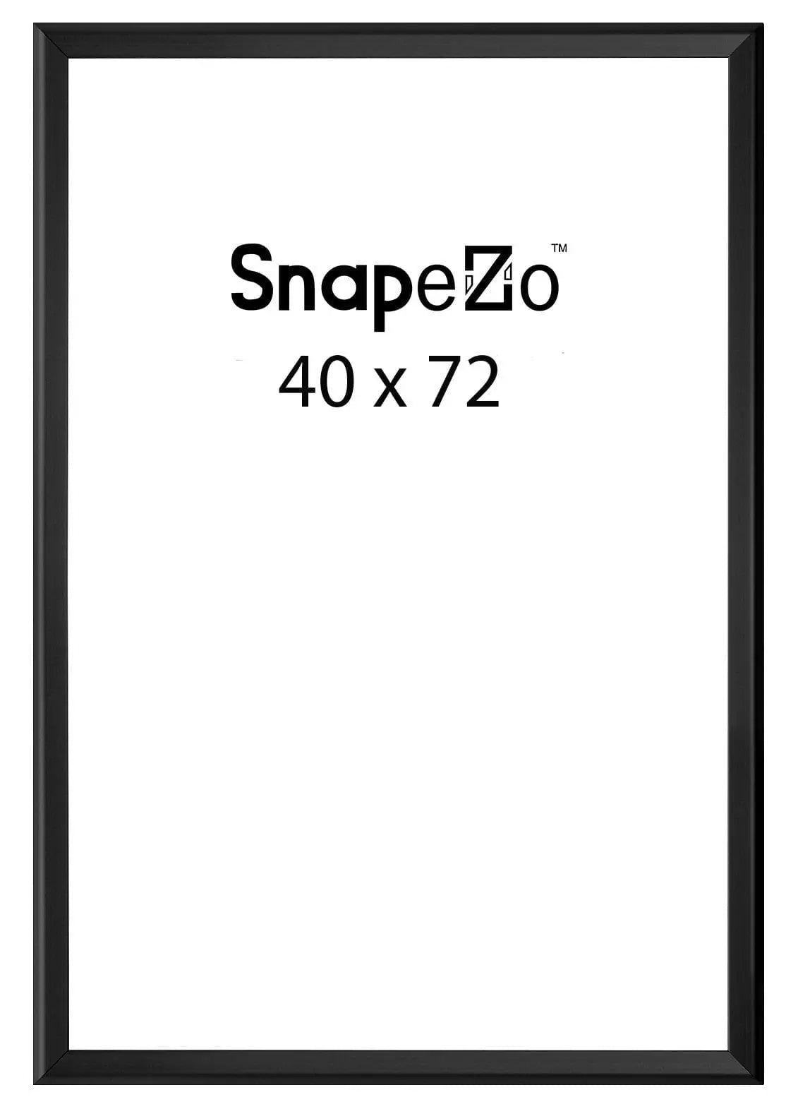 Black snap frame poster size 40x72 - 1.7 inch profile - Snap Frames Direct