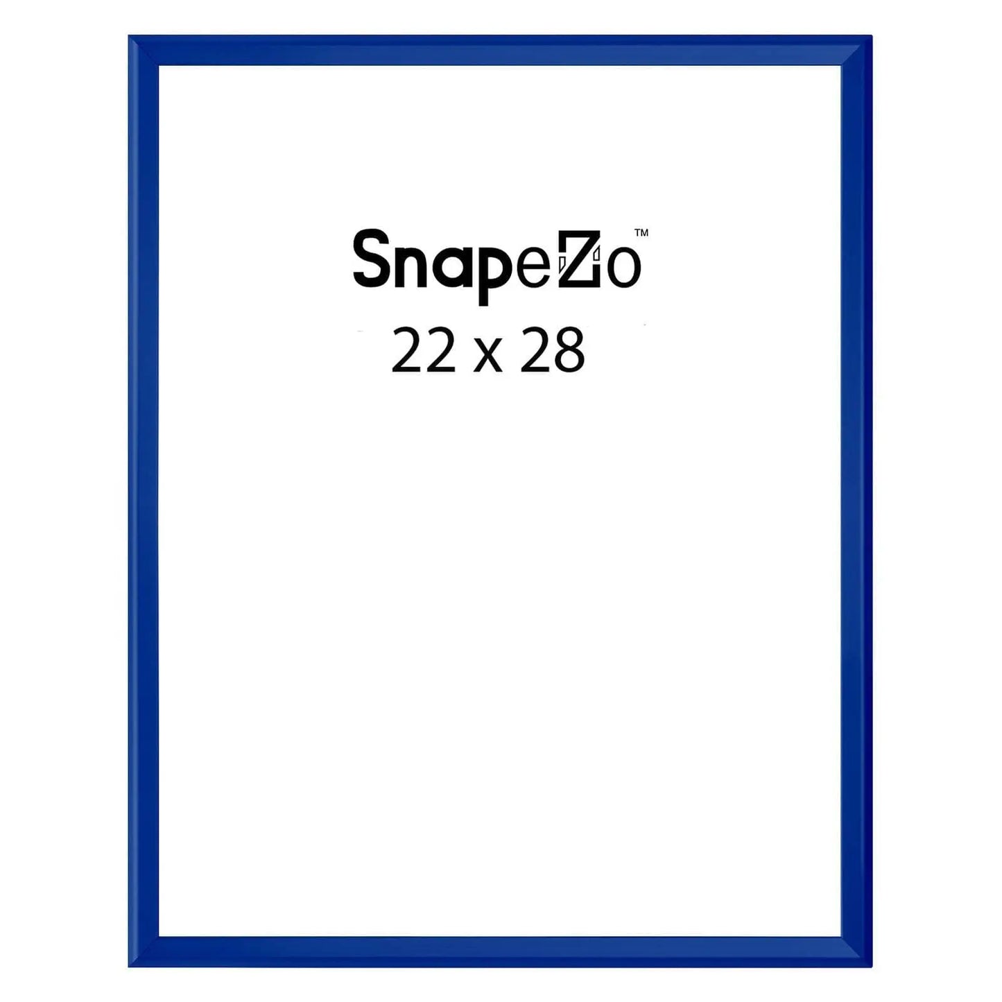 Blue locking snap frame poster size 22X28 - 1.25 inch profile - Snap Frames Direct